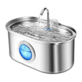 3.2L/108oz Automatic Cat Water Fountain Stainless Steel Cat Water Dispenser Pet Water Fountain Dog Products