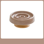 Ceramic Cat Bowl Slow Feeder Bowl for Pets Anti-Chok Cat Food and Water Dish with Neck Protection Wood Stand-for Dogs