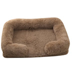 Orthopedic Dog Beds for Large Dogs Fluffy Large Dog Bed with Removable Washable Cover Non-Slip Bottom Foam Couch Bed