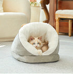 Soft Cat Nest Winter Warm Sleeping Bag Closed Special Cat Mattress Winter Slippers for Small Cats Bed