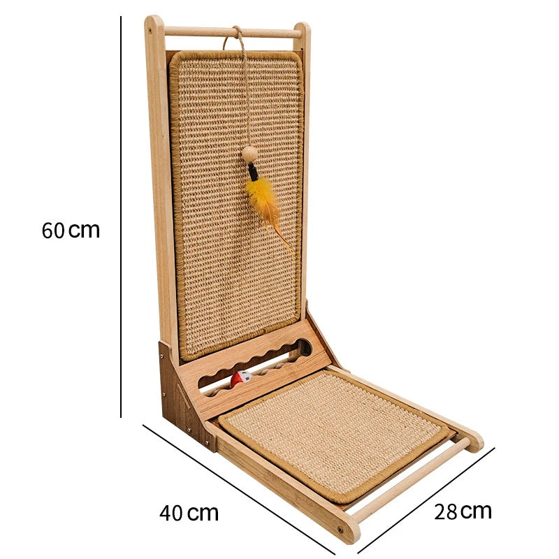 Vertical Cat Scratcher Cardboard Protect Carpets and Sofas Scratching Post Cat Scratcher Mat for Kitten Indoor Cats Playing