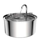 Best Seller OEM 3.2L Stainless Steel Cat Water Fountain Automatic Pet Water Dispenser with Charging Power Source