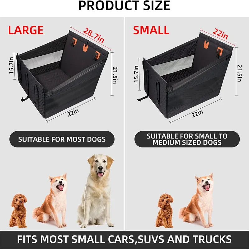 Extended Dog Car Seat Cover for Pet Car Seat Cover Oxford Cat Seat Back Pet Hammock Car Back for Small Medium Large Dogs