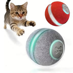 Smart Interactive Cat Toys Automatic Moving Bouncing Rolling Ball for Indoor Kitten Cat Pet Ball with Lights and Bell Pet Toys