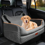 Detachable Dog Car Seat Memory Foam Dog Booster Seat Dogs Travel Bed with Thick Cushions Storage Bag for Large/medium-sized Dogs