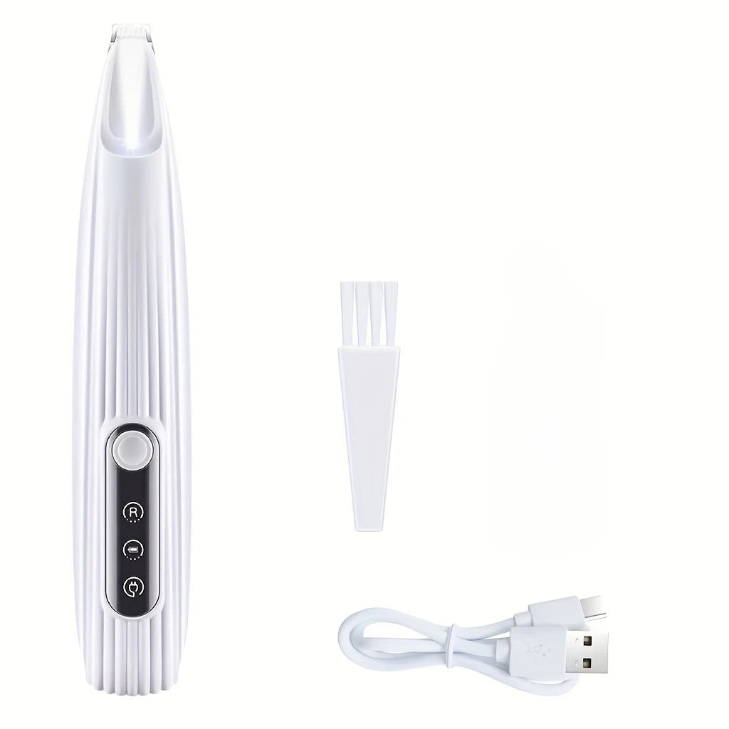 LED Light Pet Hair Trimmer Quiet Dog Grooming Clippers USB Rechargeable Dog Paw Hair Trimmer with Display Pet Grooming Tools