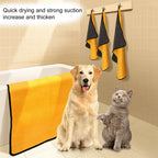 Dog Towel Eco-Friendly Super Absorbent Soft Lint-free Quick-drying Polyester Bath Towel for Small/Medium & Large Dogs