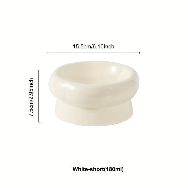 Elevated Ceramic Pet Bowls Keep Your Dog or Cat Hydrated and Well-Fed Neck Protection Cat Food Bowls