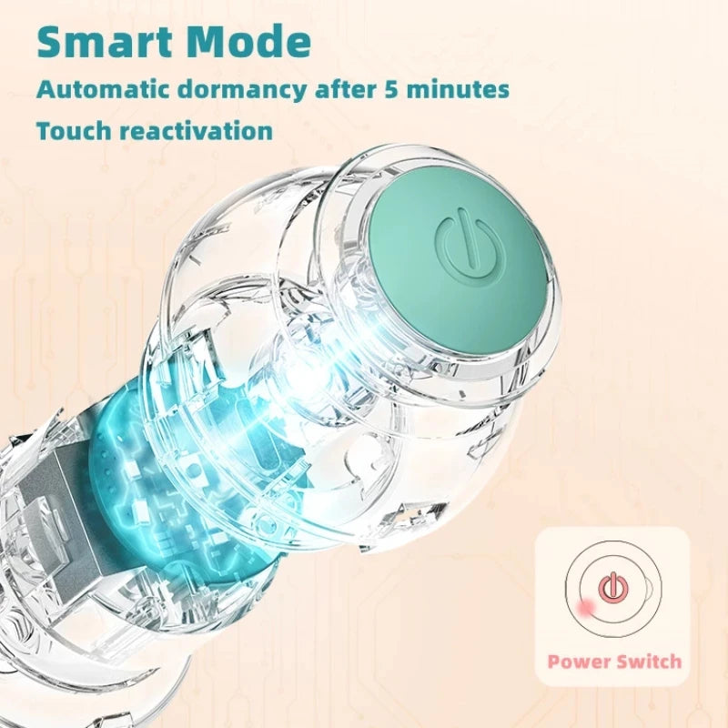 Smart Interactive Electronic Pet Cat Ball Eco-Friendly Automatic Rolling Indoor Play Kitten Training Toys