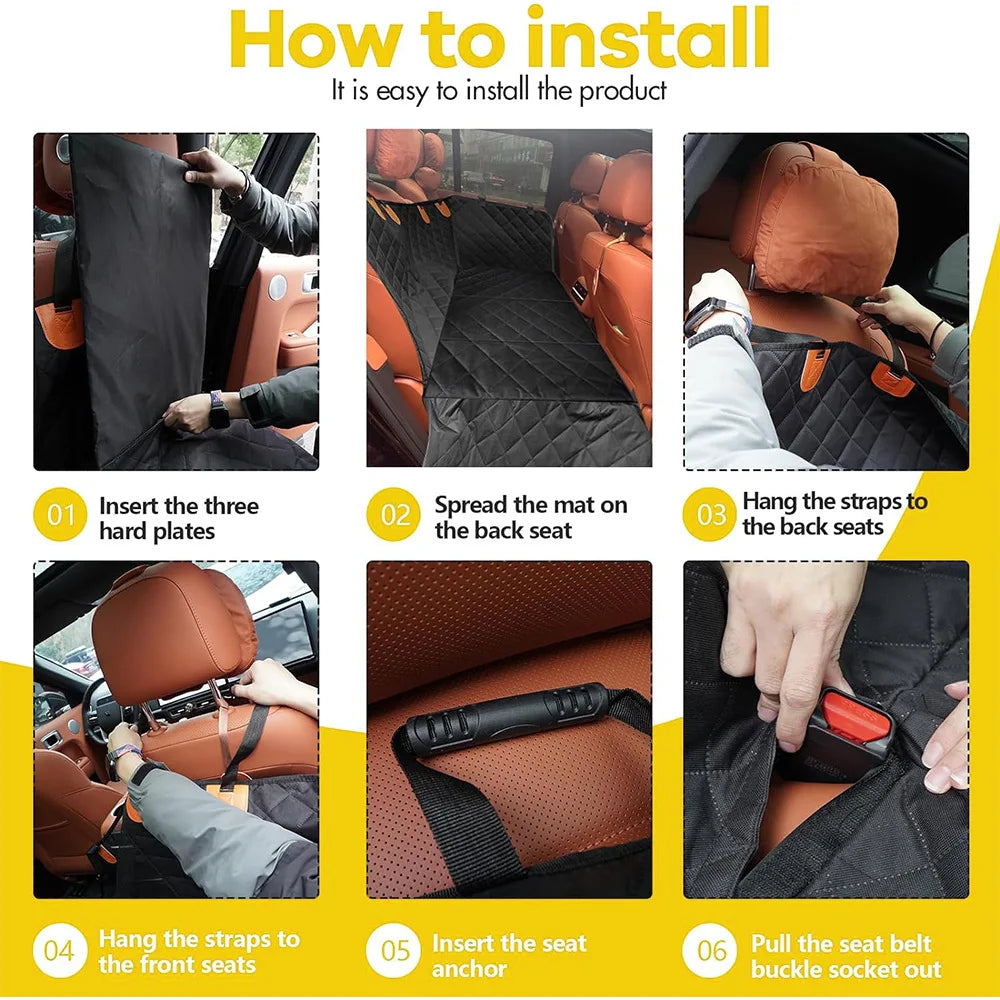 OEM Back Seat Extender for Dogs Hard Bottom Dog Car Seat Cover Support 300lbs Heavy Duty Scratch Backseat Dog Hammock Truck SUV