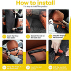 OEM Back Seat Extender for Dogs Hard Bottom Dog Car Seat Cover Support 300lbs Heavy Duty Scratch Backseat Dog Hammock Truck SUV