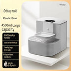 4.5L Automatic Cat Water Fountain Remote Control Plastic Battery Powered Indoor Use Clean Dirty Separation Constant Temperature