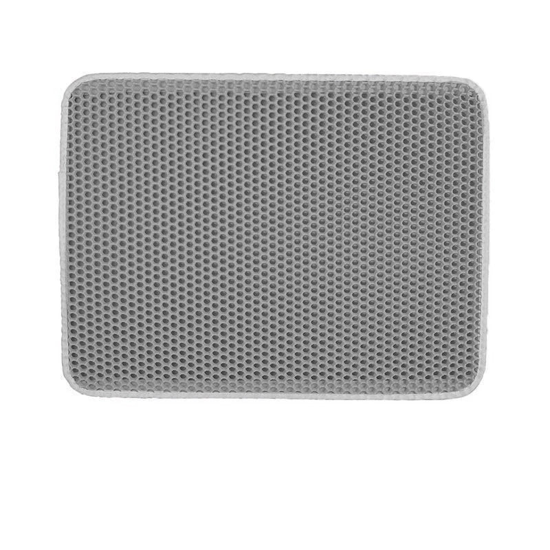 Pet Cat Litter Mat Waterproof EVA Double Layer Cat Litter Trapping Pet Litter Box Mat Clean Pad Products for Cats Accessories