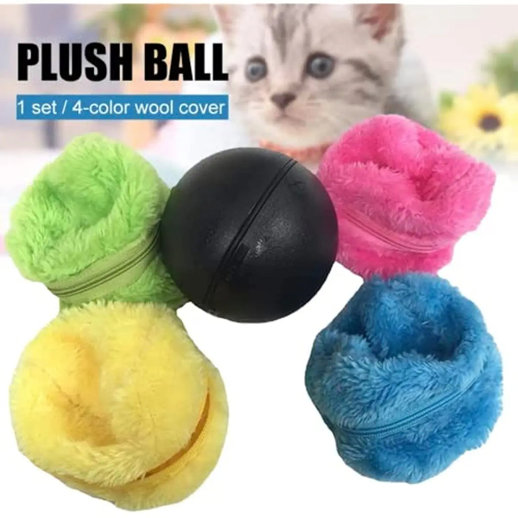 Interactive Eco-Friendly Rolling Cat Ball Pet Toy for Cats and Dogs Funny Automatic Dog Ball Chew Toys Electronic Cat Supplies
