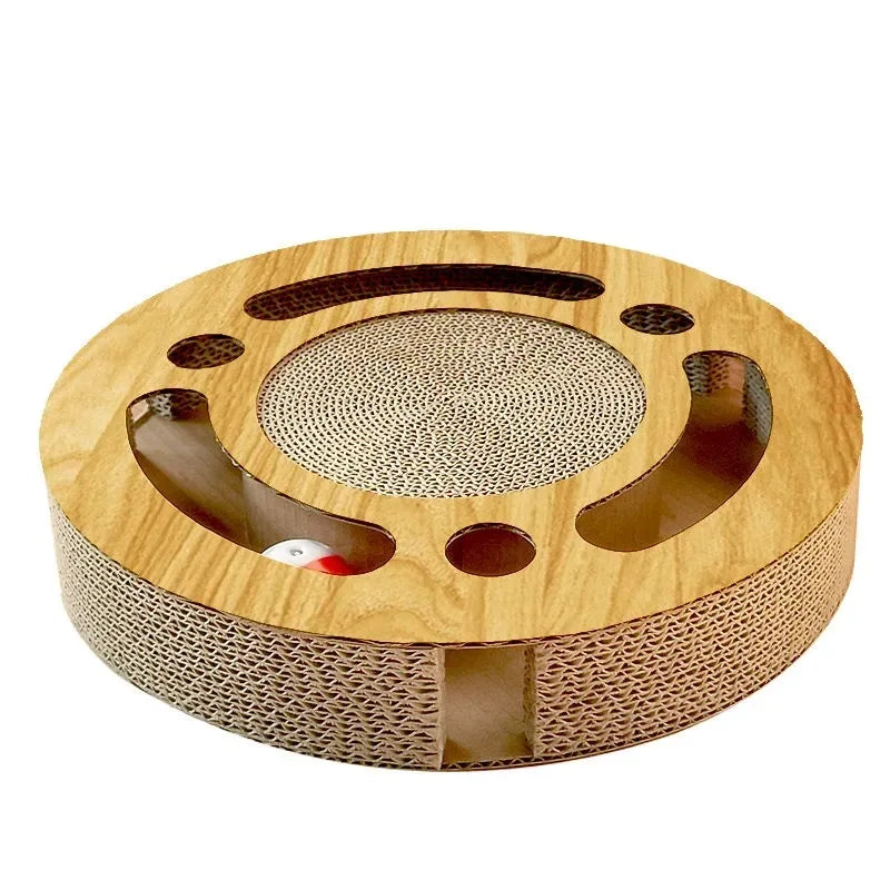 Pet Cat Scratcher Interactive Cat Toys Kitten Scratching Cardboard with Balls Catnip Supply Pet Supplies Toy Cat Products