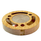 Pet Cat Scratcher Interactive Cat Toys Kitten Scratching Cardboard with Balls Catnip Supply Pet Supplies Toy Cat Products