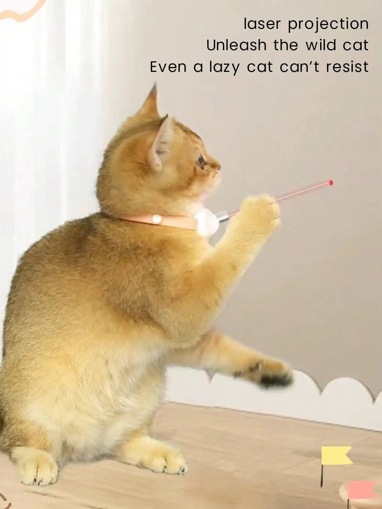 Automatic Eco-Friendly Silicone Cat Laser Pointer Collar Toy Electric Smart Amusing USB Rechargeable Interactive
