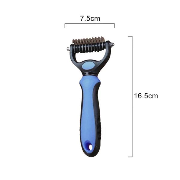 Pet Hair Remover Comb for Cats 2-Sides Dematting Tool for Dogs Cat Pets Grooming Brush Cat Hair Remover Brush 17 Gears Dog Brush
