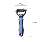 Pet Hair Remover Comb for Cats 2-Sides Dematting Tool for Dogs Cat Pets Grooming Brush Cat Hair Remover Brush 17 Gears Dog Brush