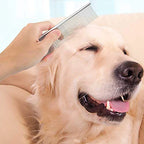 Dog Combs Pet Stainless Steel Teeth Cat Comb Remove Tangles Knots Professional Grooming Tool for Long and Short Haired Dog Brush