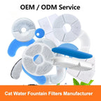 Wholesale Cat Water Fountain Replacement Filters Activated Circle Fountain Carbon Filter for Hot Sale Fountain Manufacturer