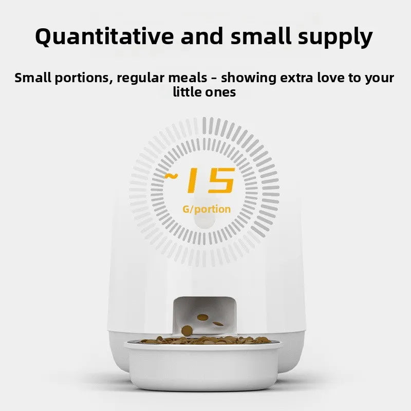 New Intelligent Bluetooth Remote Control Pet Automatic Feeder with Mobile App Battery Powered