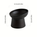 Ergonomic Ceramic Cat Bowl Angled Design for Neck Comfort Supportive Elevated Feeder Pet Dining Solution for Indoor Cats
