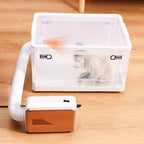 Pet Drying Box Cat Noise Super Quiet Wheels Transparent Home Dog Cat Bathing Hairs Blow Dog Hair Dryer Connect Pet Water Blower