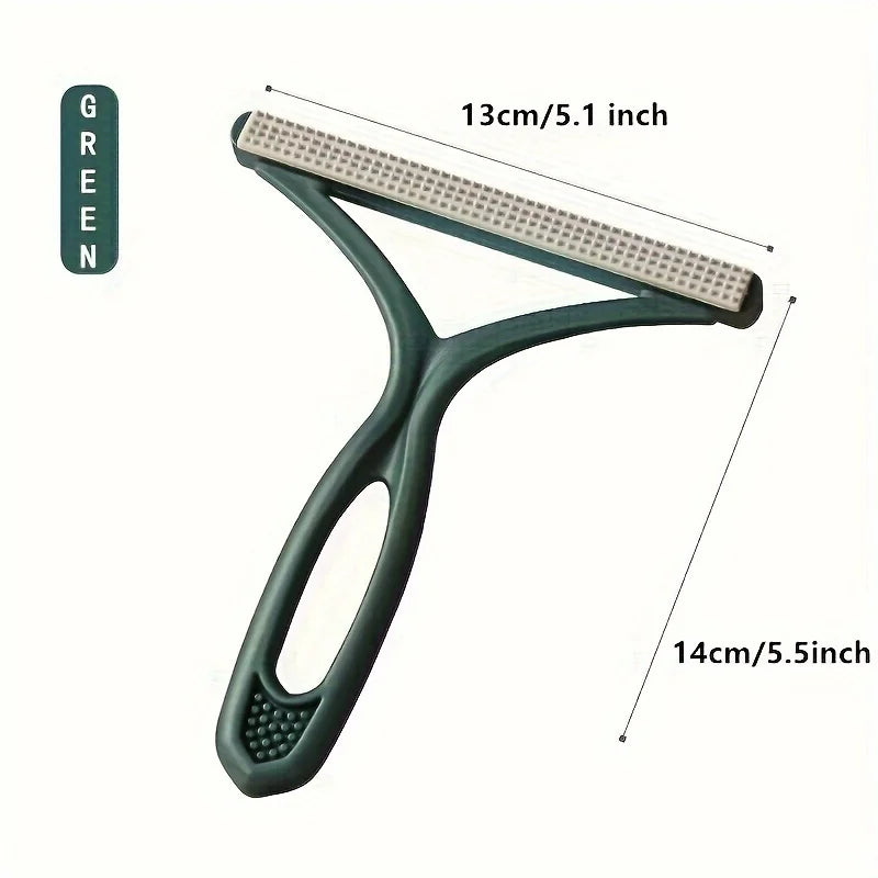 Dual-Sided Reusable Plastic Pet Hair Remover Manual Lint Scraper Tool for Sofa Garments Carpet Portable Pet Hair Eliminator