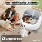 Open Design Automatic Cat Litter Box Cat Pan App Control Auto Clean Smart Litter Pan Pet Cat Supplies