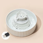 2..1L Ceramic Cat Bowl Cat Fountain with Activated Carbon Filter Custom LOGO Pet Water Dispenser Automatic for Cat Dog Drinking