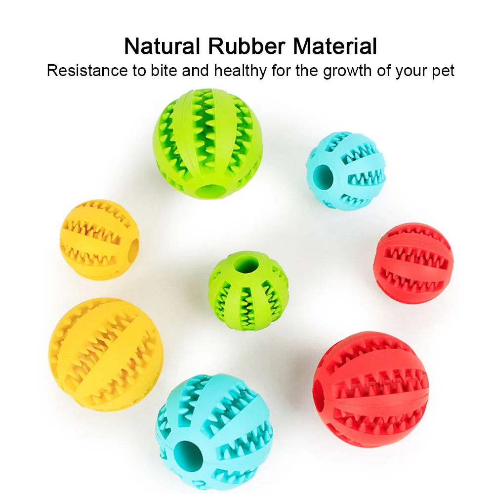 Pet Interactive Dog Toy Rubber Balls for Small Large Dogs Puppy Pet Chew Toys Pet Teeth Cleaning Dog Food Ball Toys