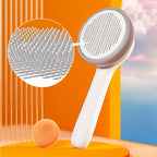 2023 New Stainless Steel Cat Brush Pet Grooming Removal Dog Hair Comb Dog Grooming Hair Cleaning Shaving Brush Pet Supplies
