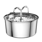 Best Seller OEM 3.2L Stainless Steel Cat Water Fountain Automatic Pet Water Dispenser with Charging Power Source