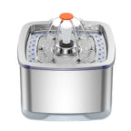 Hot Selling Custom 3.2/4L Stainless Steel Pet Water Dispenser with Water Level Wholesale Cat Water Fountain Manufacturer OEM ODM