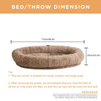 Luxury Large Dog Bed Sleep Deeper Human Dog Bed Soft Sponge Plush Foam Dog Products Detachable and Washable OEM Dropshipping