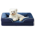 Customized LOGO Orthopedic Dog Bed for Medium Dogs Waterproof Sofa Bed Foam Pet Couch Removable Washable Cover Waterproof Lining