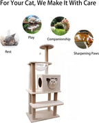 Cat Scratcher Tree Indoor Cat Scratching Posts Stand House Kitty Condo Funny Cat Toys for Kittens Pet Play House