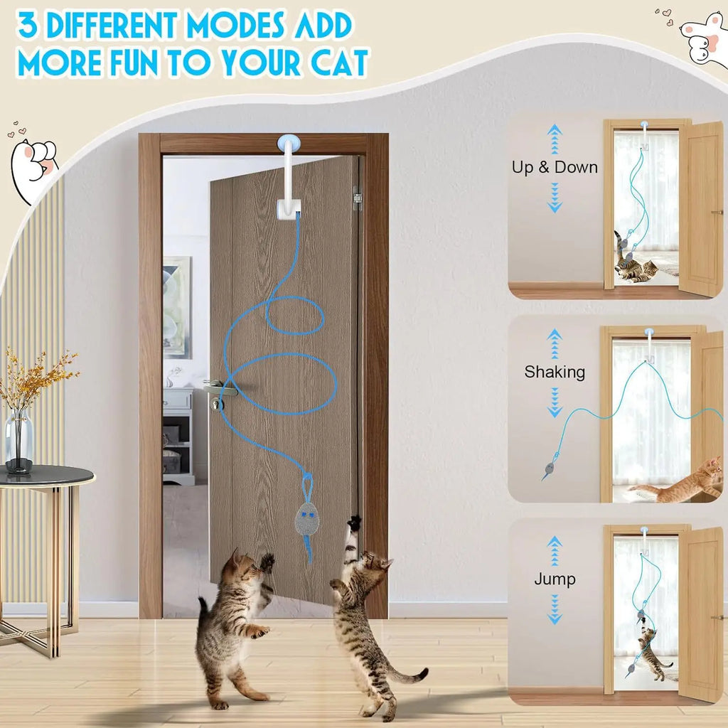 2026 New Interactive Cat Toys Indoor Remote Control Automatic Electric Cat Toy Best Kitten Adult Cat Hanging Exercise Toys Cat