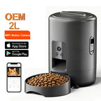 OEM 2L Automatic Cat Feeder with Camera Cat and Dog Food Dispenser Smart Timed Setting Smart Pet Feeder Dog Supplies