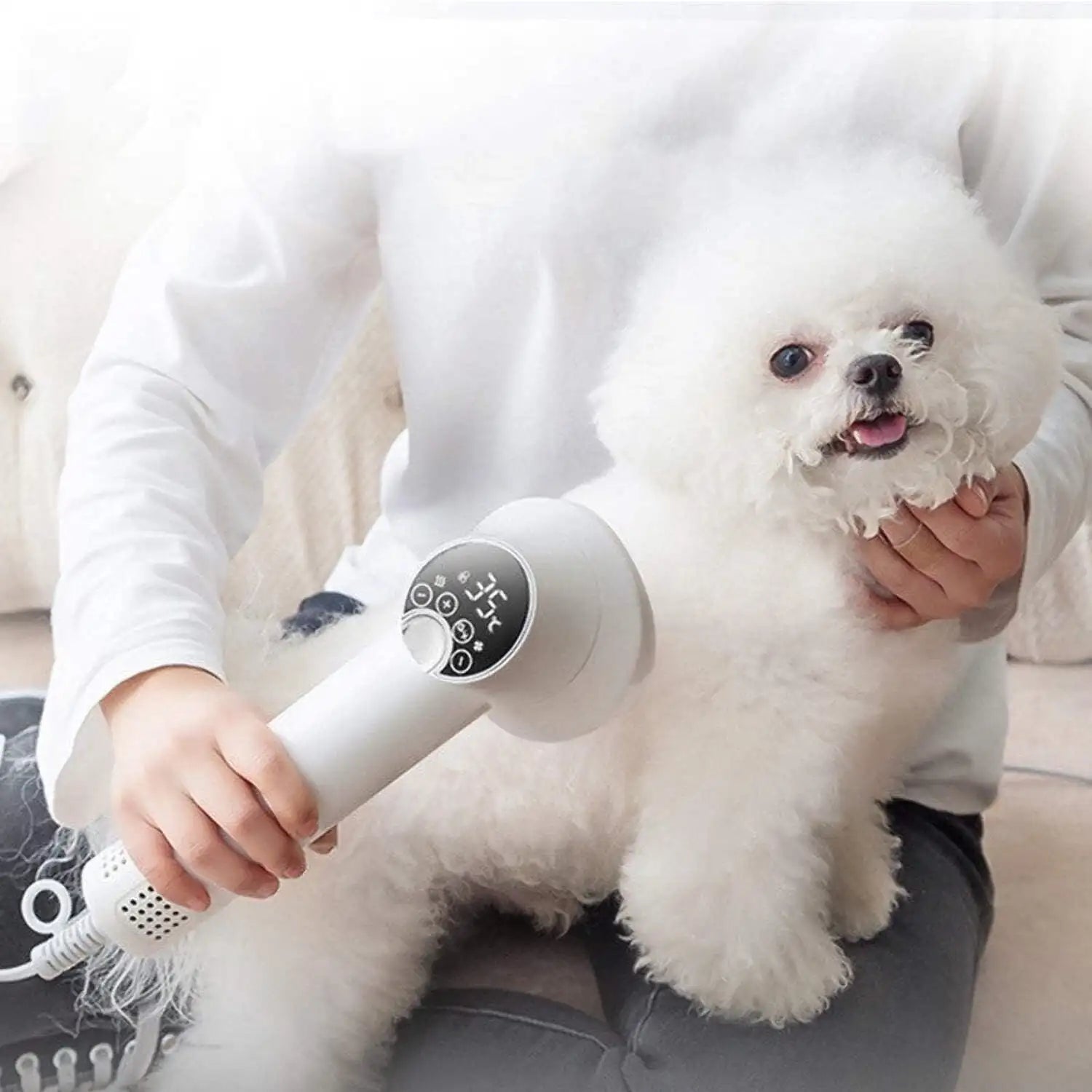 Smart Pet Hair Dryer Dog Golden Retriever Cat Grooming Hairdressing Blow Comb Silent No Harm Pet Grooming Tools Pet Products