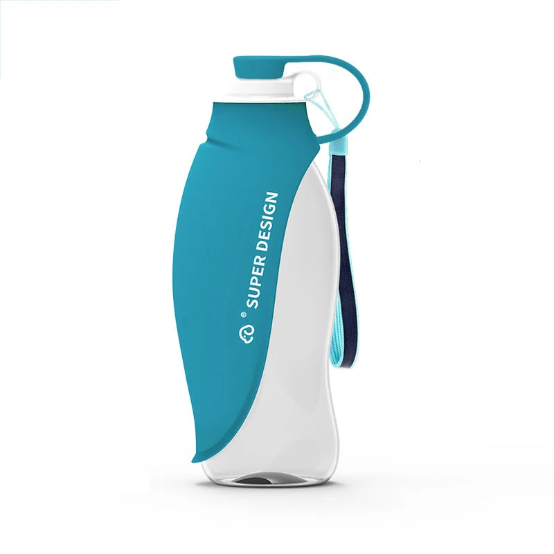 Silicone Portable Dog Travel Bottle Pet Water Dispenser Dog Water Cup Pet Leaf Bottle for Pets on Walks Hike Journeys Car Rides