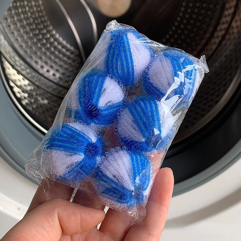 6 Pack Pet Hair Remover Catcher Washer Dryer Balls Washing Machine Laundry Ball Pet Hair Remover for Washing Machines