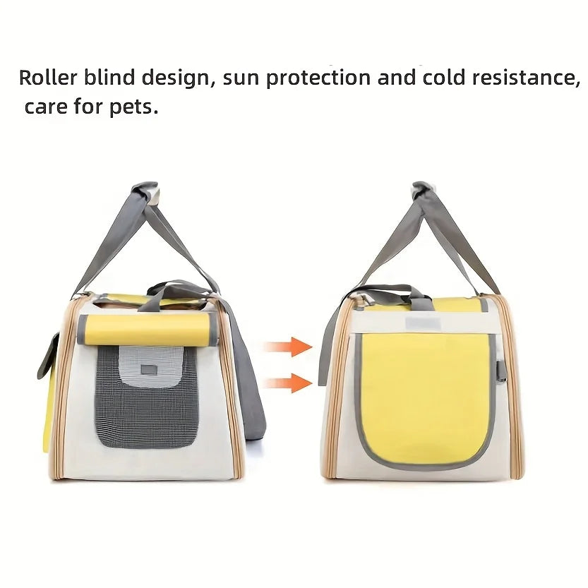 Portable Single Shoulder Space Capsule Pet Carrier Bag Ventilated Foldable Backpack for Small Cats Dogs Travel Cat Carrier Bag