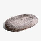 Luxury Human Dog Bed Plush Orthopedic Large Pet Bed Soft Sponge Solid Pattern Designer Dog Products Plush Human Sized Dog Bed