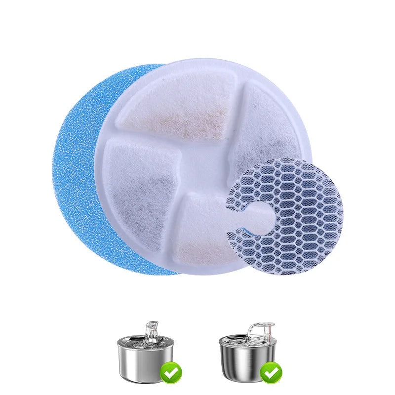 Wholesale Cat Water Fountain Replacement Filters Activated Circle Fountain Carbon Filter for Hot Sale Fountain Manufacturer