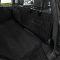 Luxury Plaid Waterproof Detachable Pet Seat Cover for the Back of the Car Split Into Two Pockets with Mesh and Safety Leash