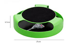 Cat Training Toys Play Scratch Funny Mouse Play Kitten Toy Cat Interactive Cat Toys with Moving Mouse Inside Roped Faux