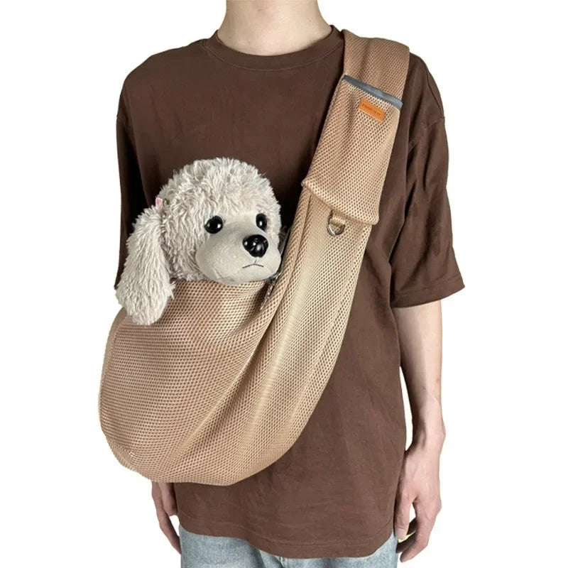 Comfortable Pet Dog Carrier Bag Crossbody Pet Shoulder Bag Outdoor Travel Portable Cat Puppy Sling Pet Supplies
