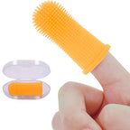 Pet Toothbrush for Dog Brush Silicone Pet Finger Brush Dog Teeth Cleaning OEM Color Dog Toothbrush with Storage Box Pet Products